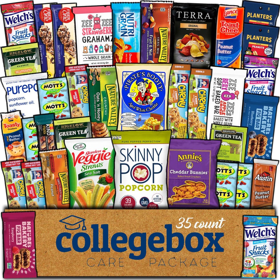 Variety Pack of COLLEGEBOX Healthy Snack Boxes 