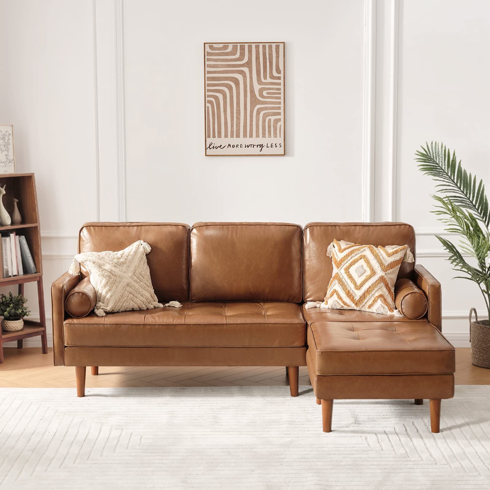 Affordable leather online sectionals