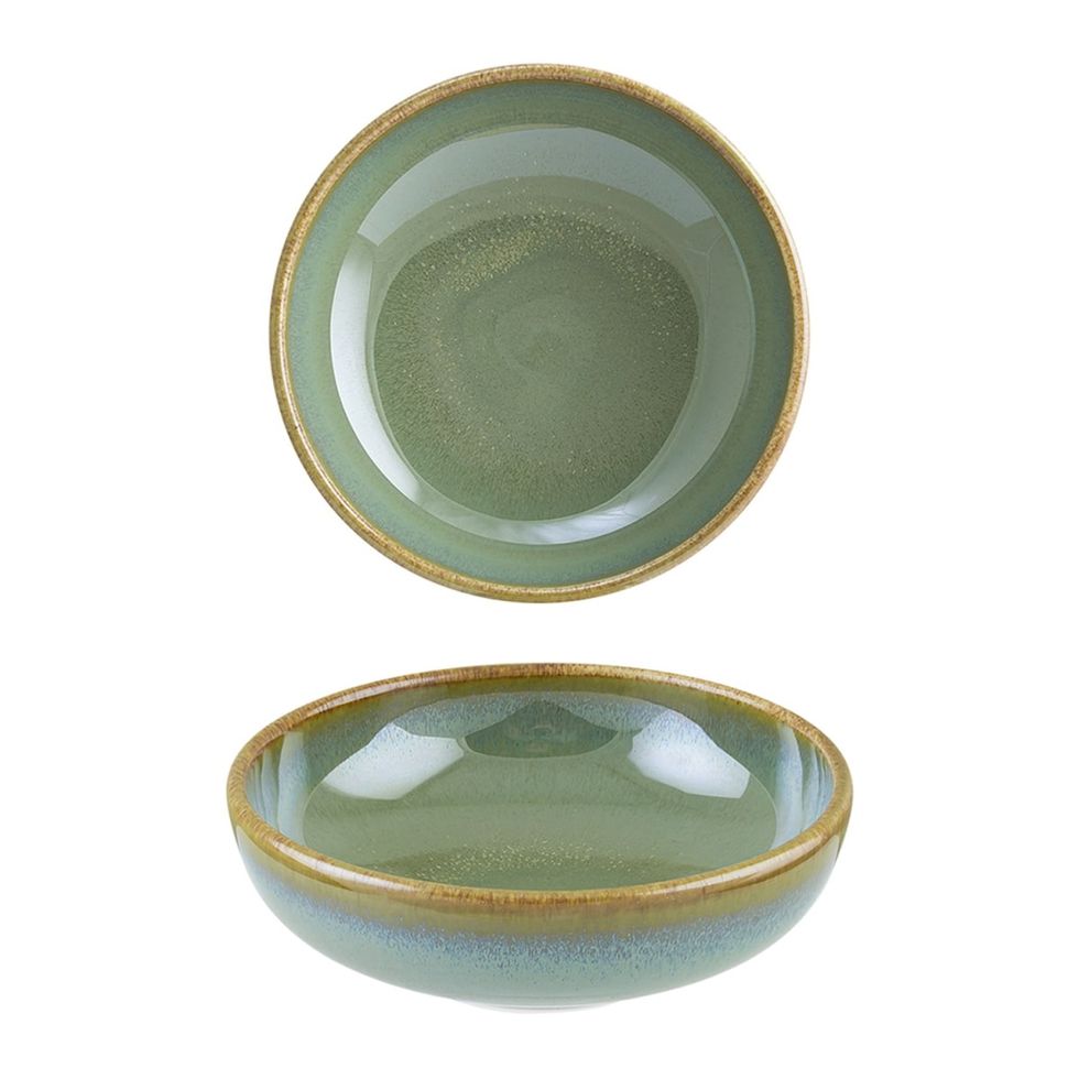 Sage Porcelain Bowl Green Round Pasta Bowl