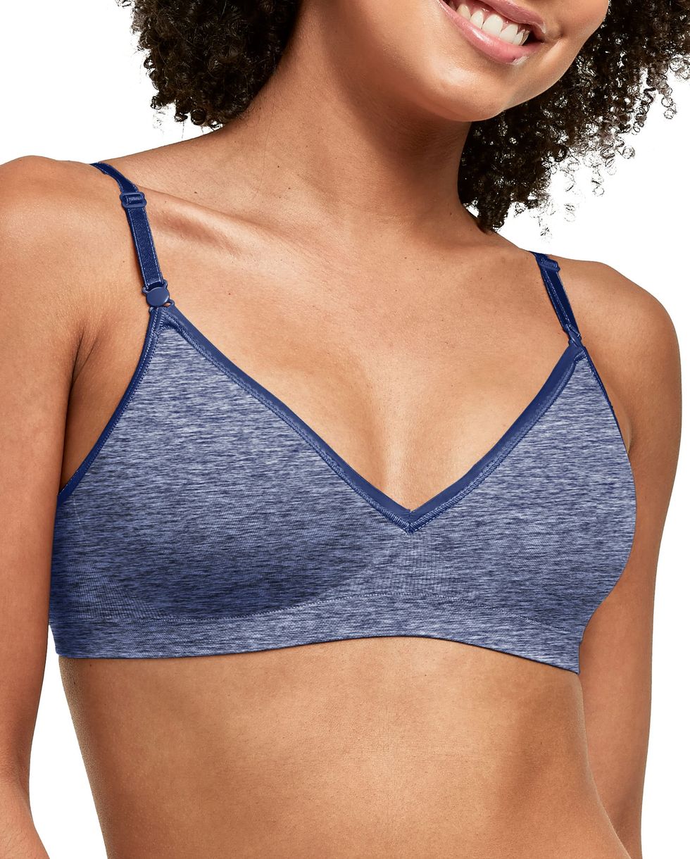 Comfortable Bras, Seamless Wire Free Everyday Bras , V Neck Soft And Light  Basic Bras For Women