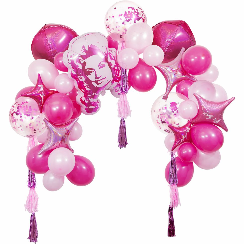 Dolly Parton Pink Party Balloon Arch
