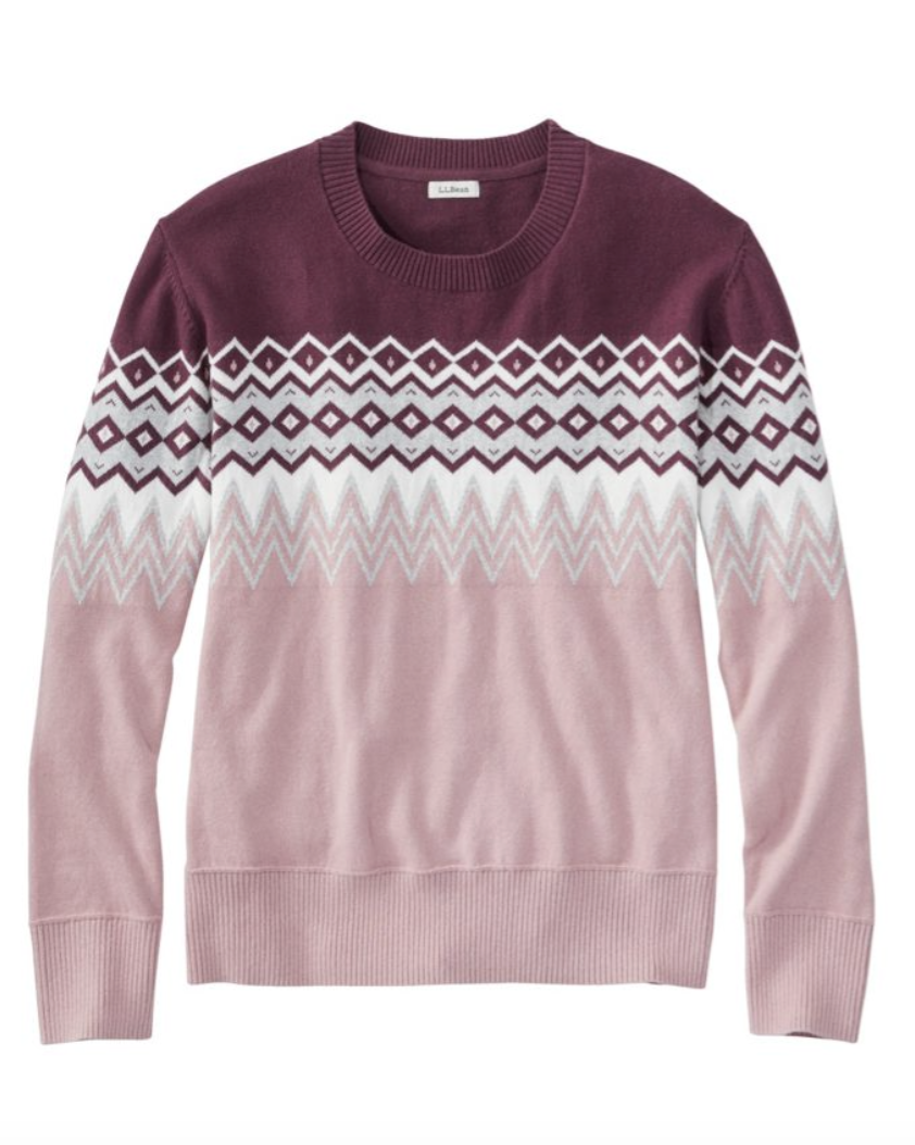Intarsia Cotton Cashmere Sweater