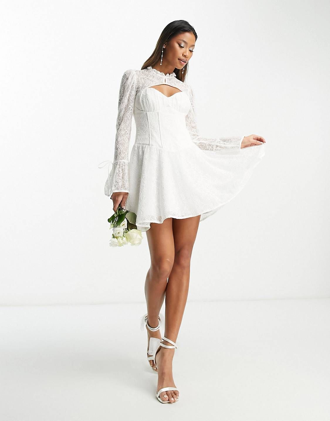 Mini hot sale bride dresses