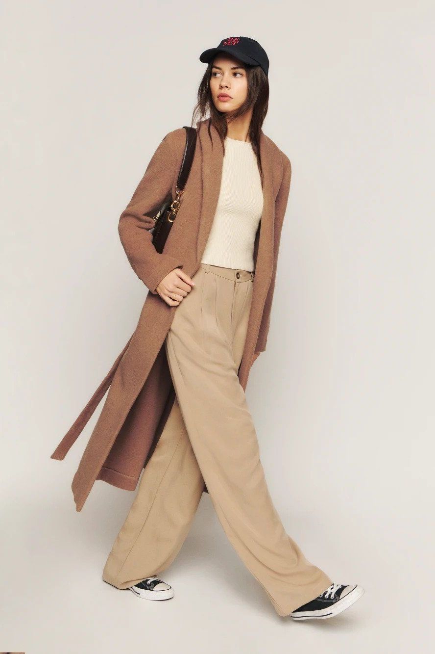 ASOS EDITION tailored pants in camel