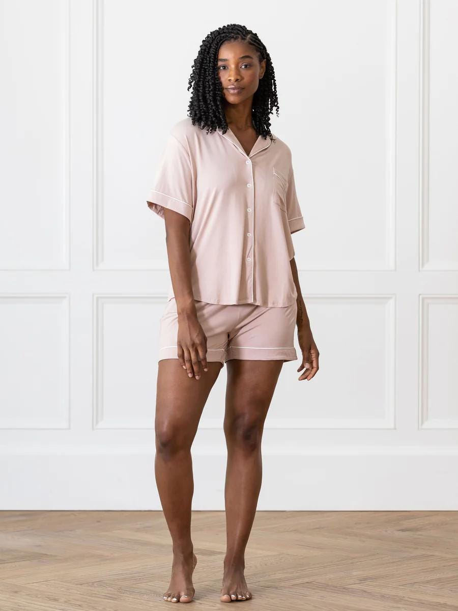 Short Sleeve Bamboo Pajama Set