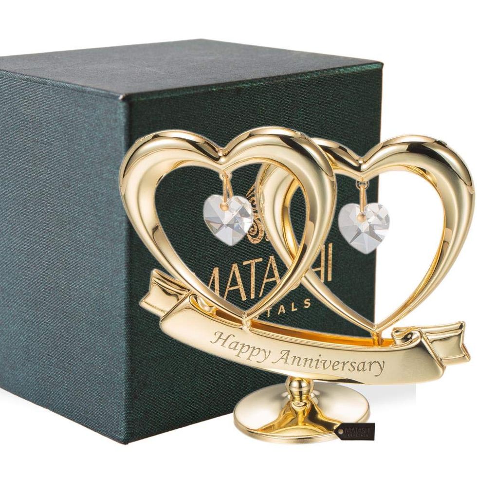 24K Gold-Plated Anniversary Ornament 
