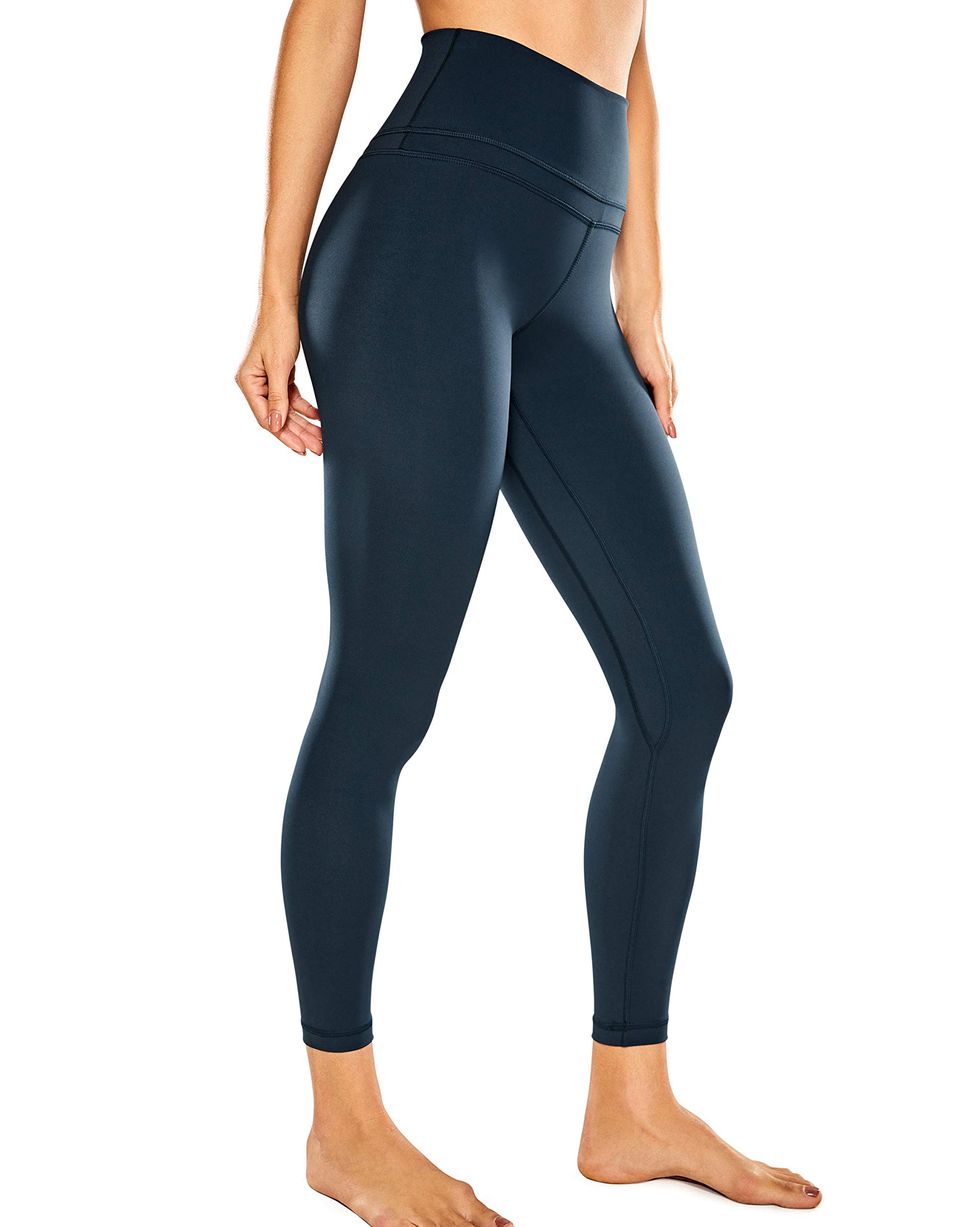Women's No Front Seam High Waisted Wokout Leggings 25 In Yoga Pants with  Pockets