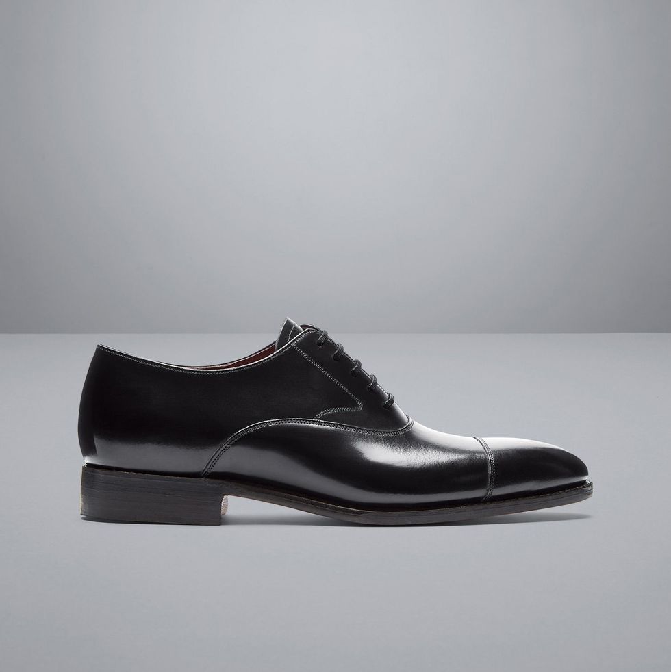 Made in England High-Shine Leather Oxford Shoes