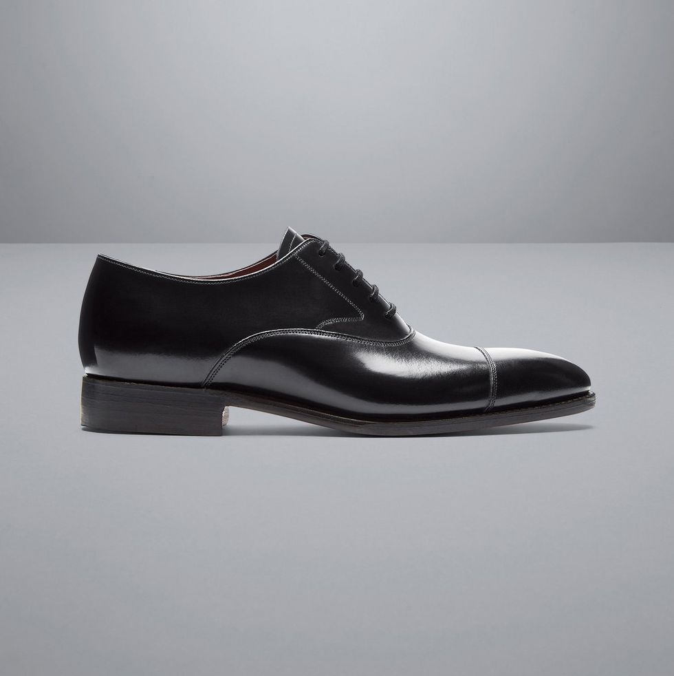 Made in England High-Shine Leather Oxford Shoes