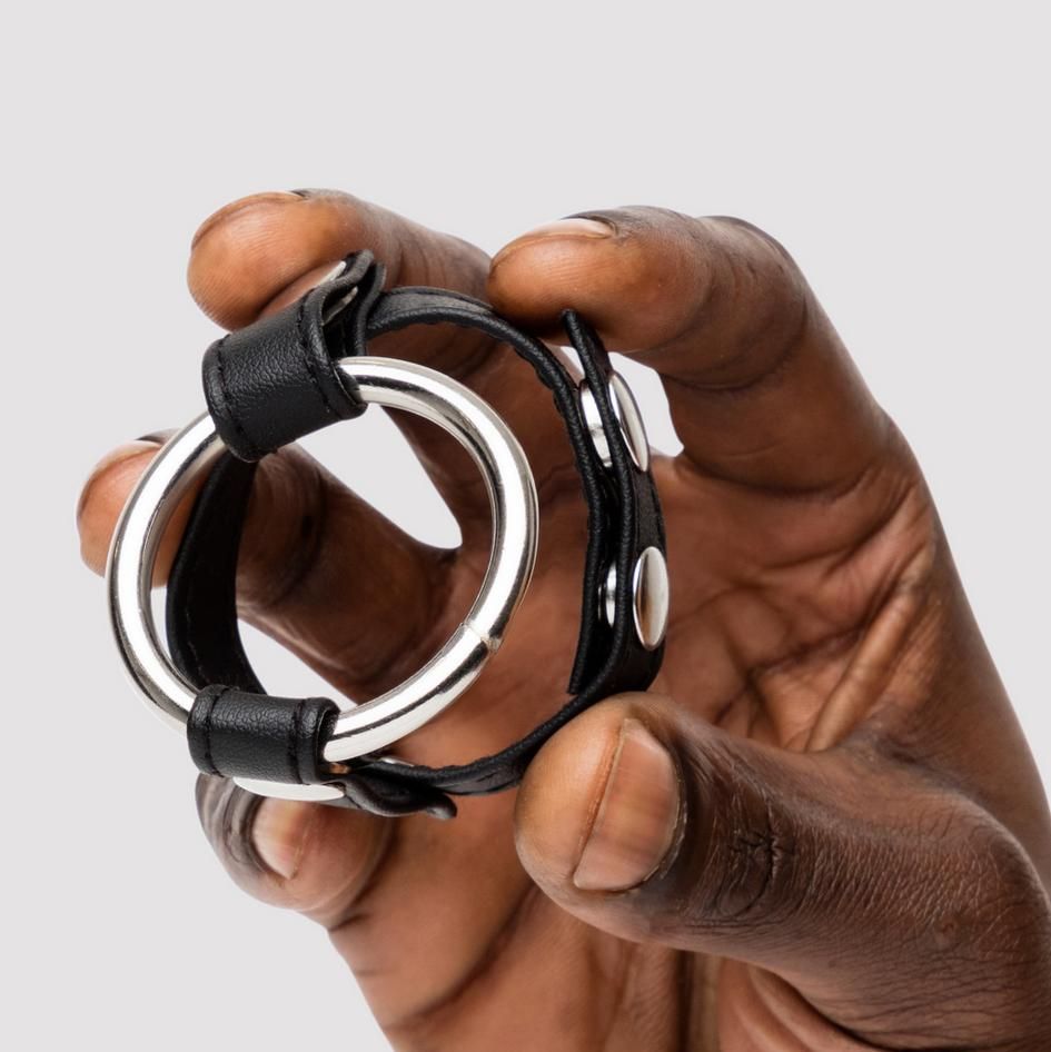 Sextreme Metal Cock Ring with Ball Divider