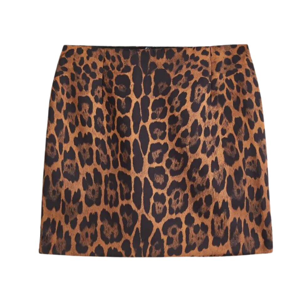 H&M mini-rok met luipaardprint