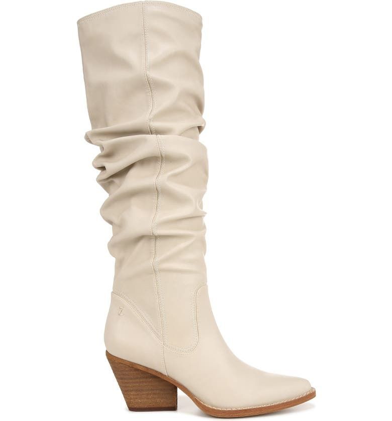 Beige slouch boots sale