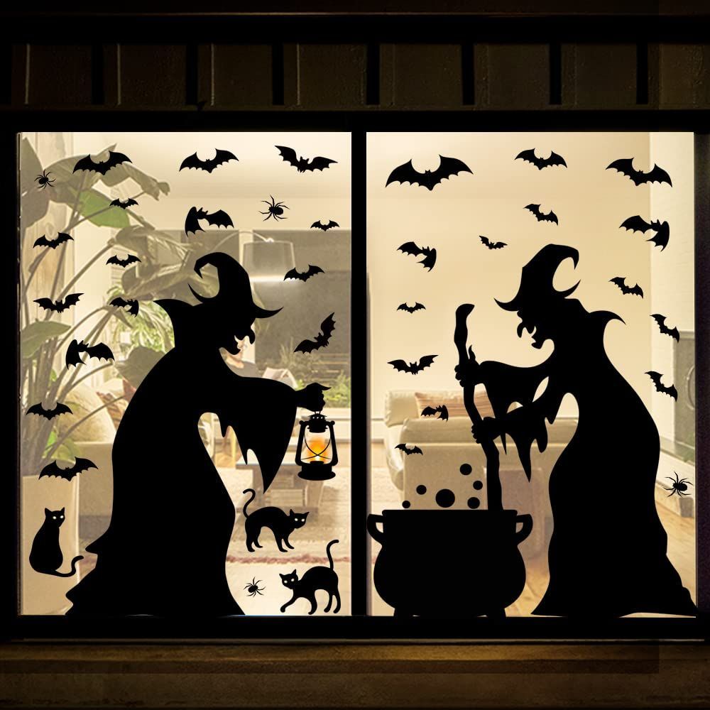 Cheap halloween window best sale decorations