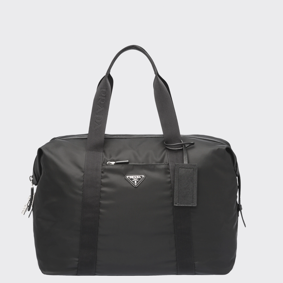 Re-Nylon and Leather Duffel Bag