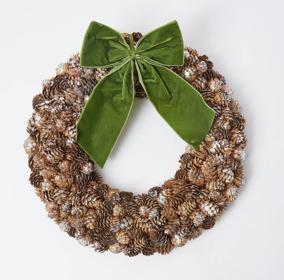 Frosted Pine Cone Wreath