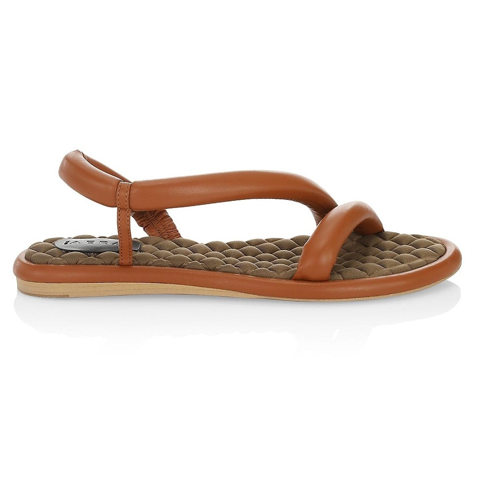 Gina Vegan Leather Flat Sandals