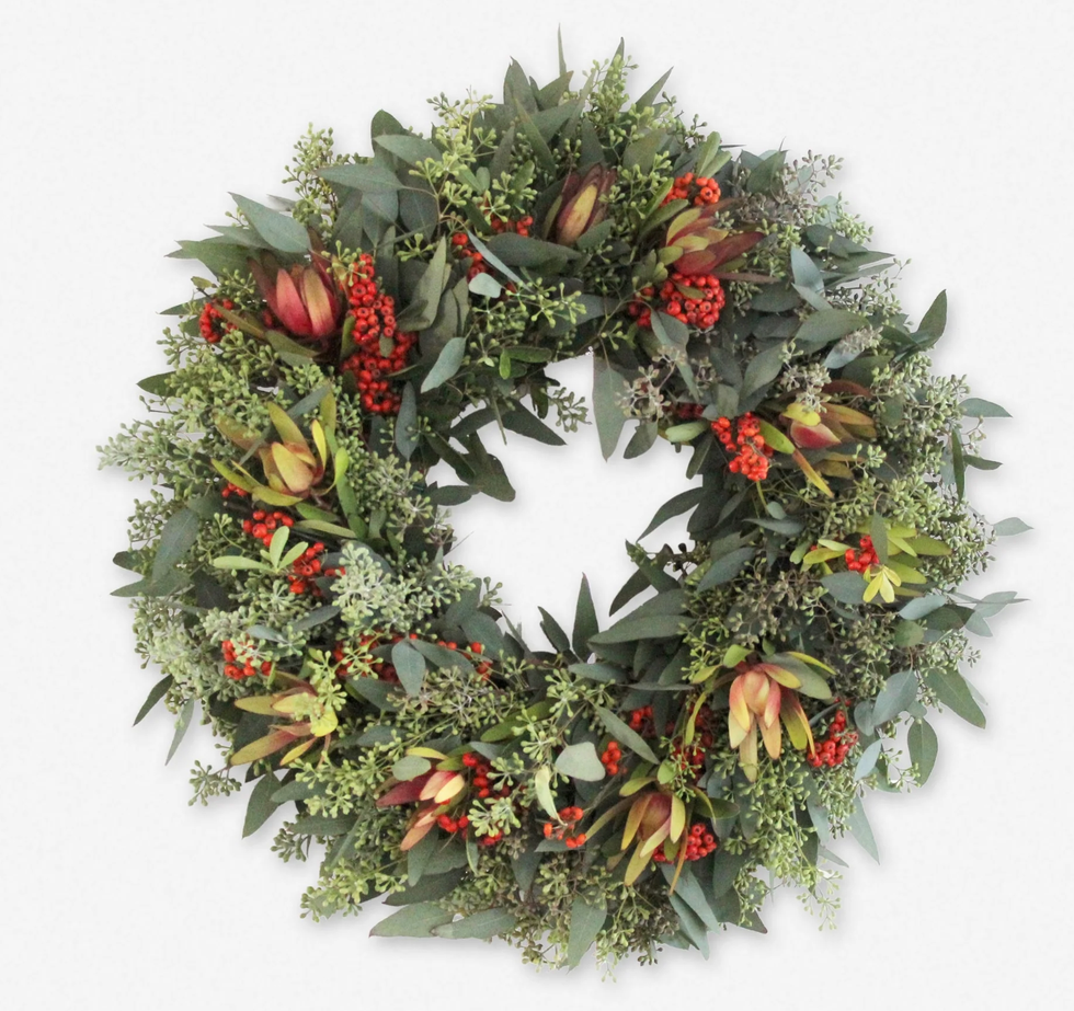 Fresh handmade premium winter wreath