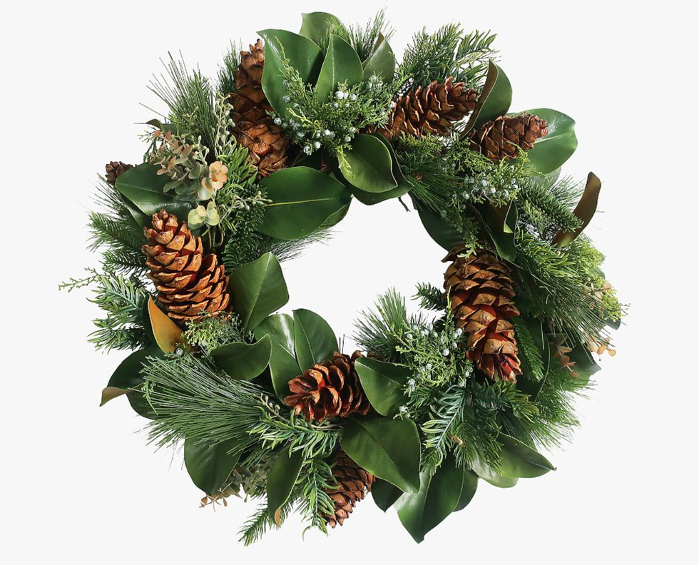 Artificial wood wreath from Montana