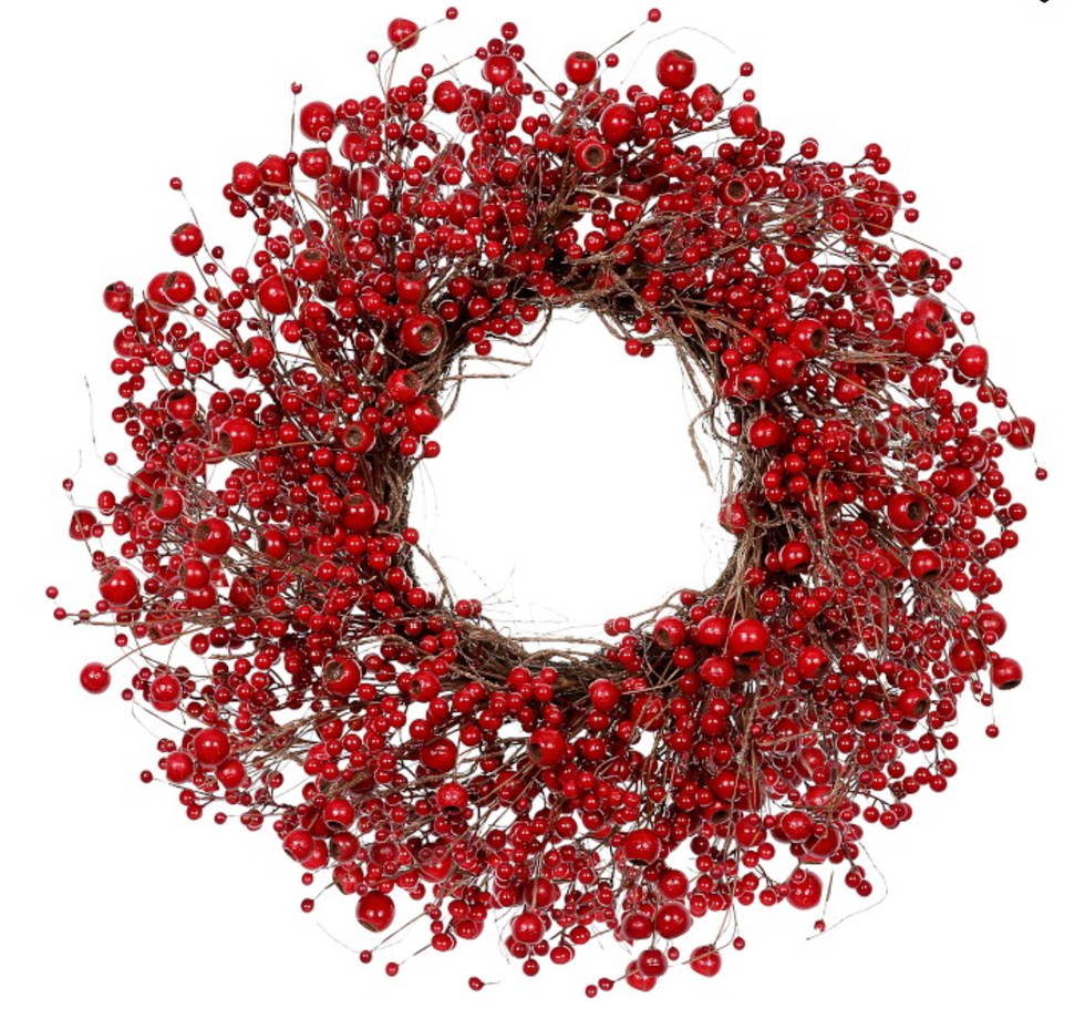 Red Berry Faux Wreath