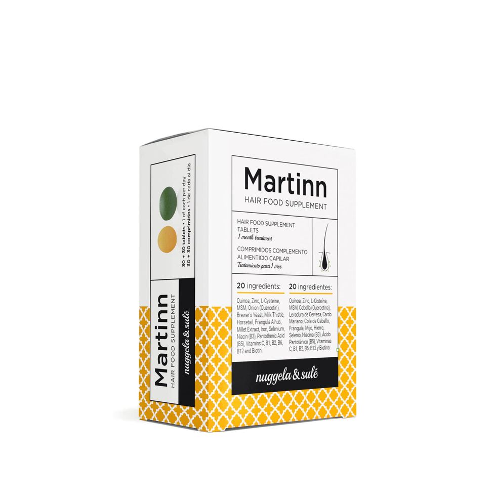 Martinn Hair Food Supplement de Nuggela & Sulé. Todas las Vitaminas y Minerales necesarios para el Crecimiento y Fortalecimiento del cabello. Quinoa, Zinc, Vitamina B12