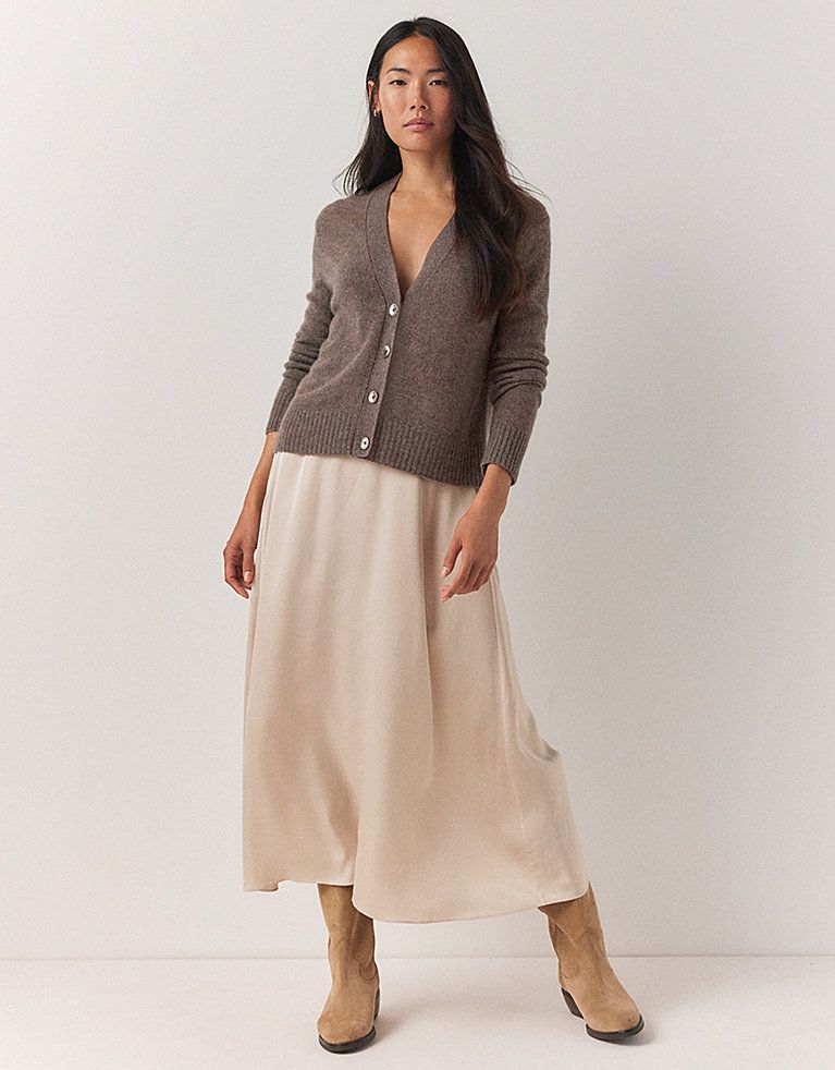 The white company satin skirt hotsell