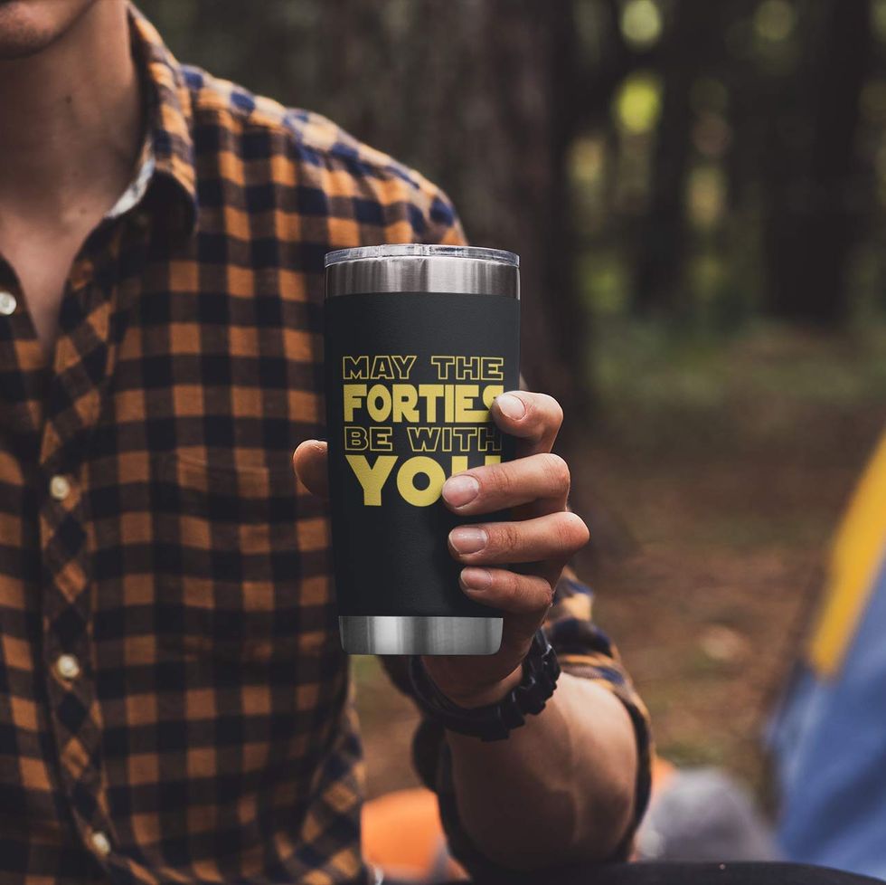 "May The Forties Be With You" Star Wars Tumbler