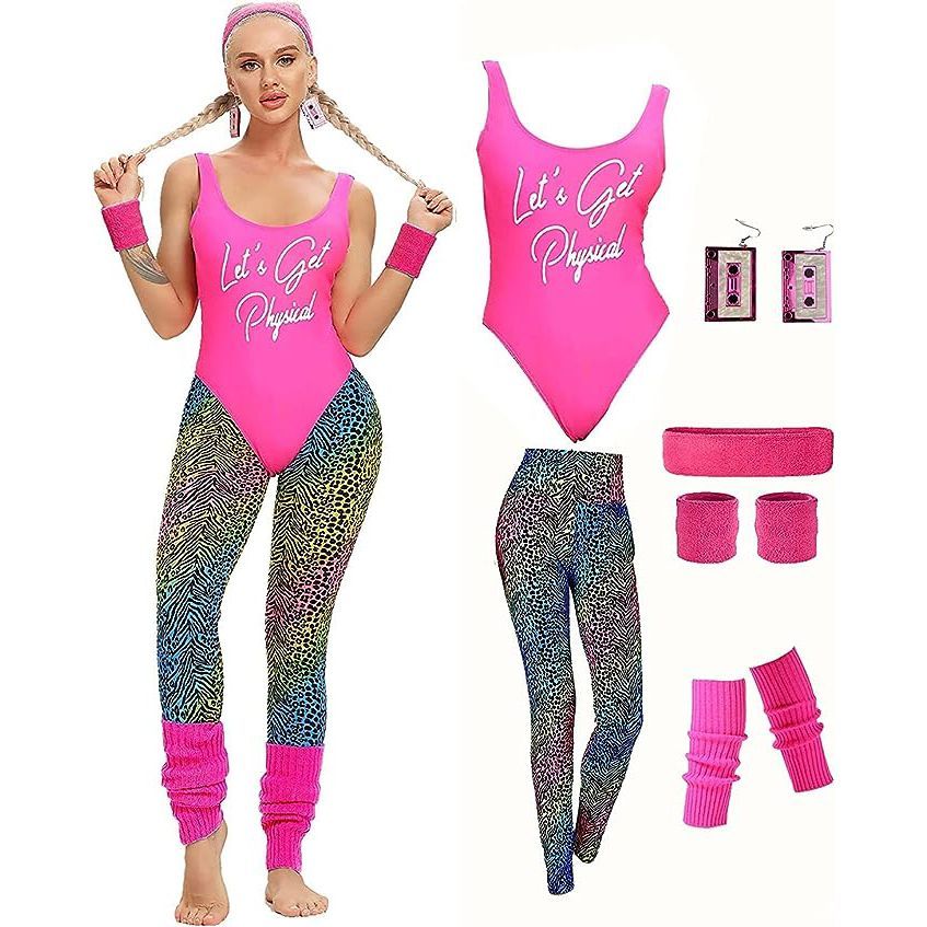 80s aerobics Costume, Eighties Party Outfit