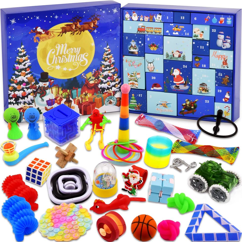 2023 Advent Calendar for Kids, Christmas Advent Calendar Crayons, Best Advent  Calendar Kids Toddlers, Pre-filled Activity Advent Calendar 