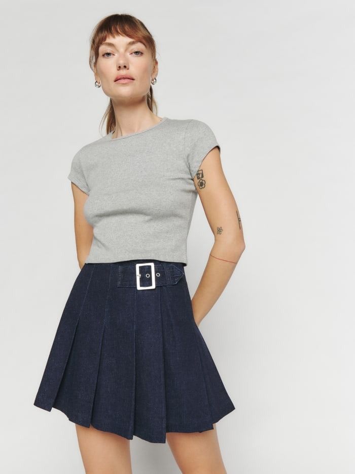 Unique 21 outlet pleated mini skirt