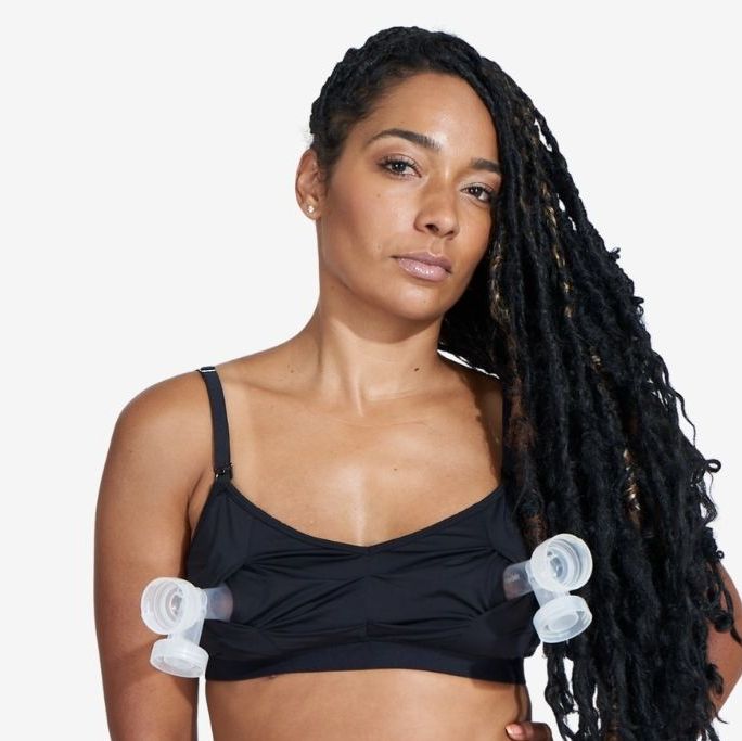 Hands Free Pumping Bra, Adjustable Breast-Pumps Holding and Zipper