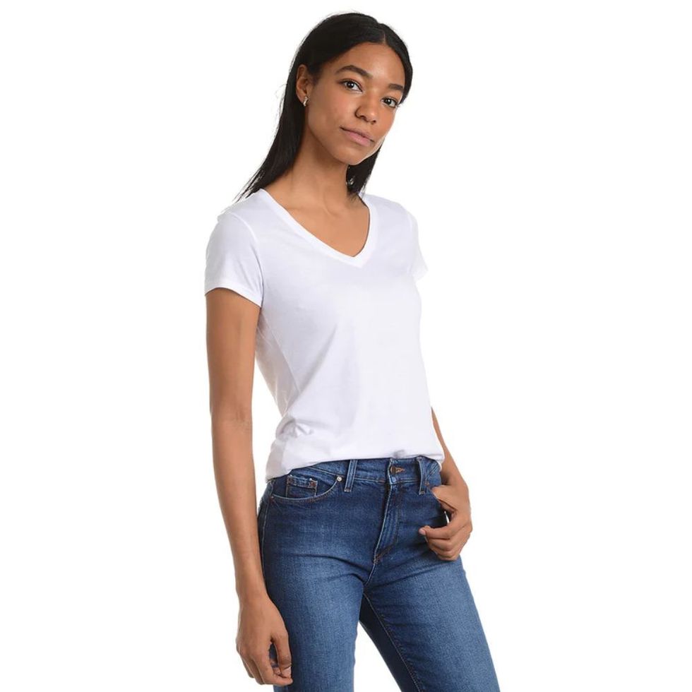Fitted V-Neck Marcy Tee