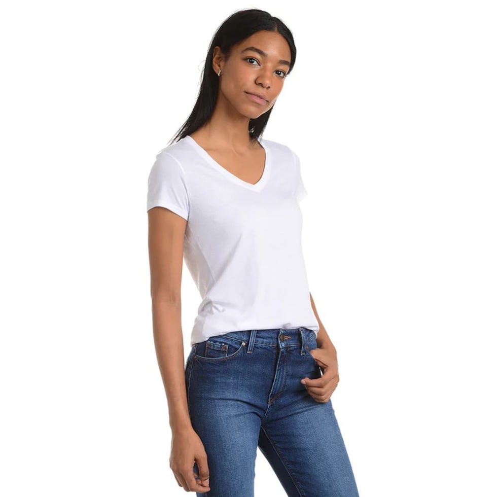 Fitted V-Neck Marcy Tee Fitted V-Neck Marcy Tee