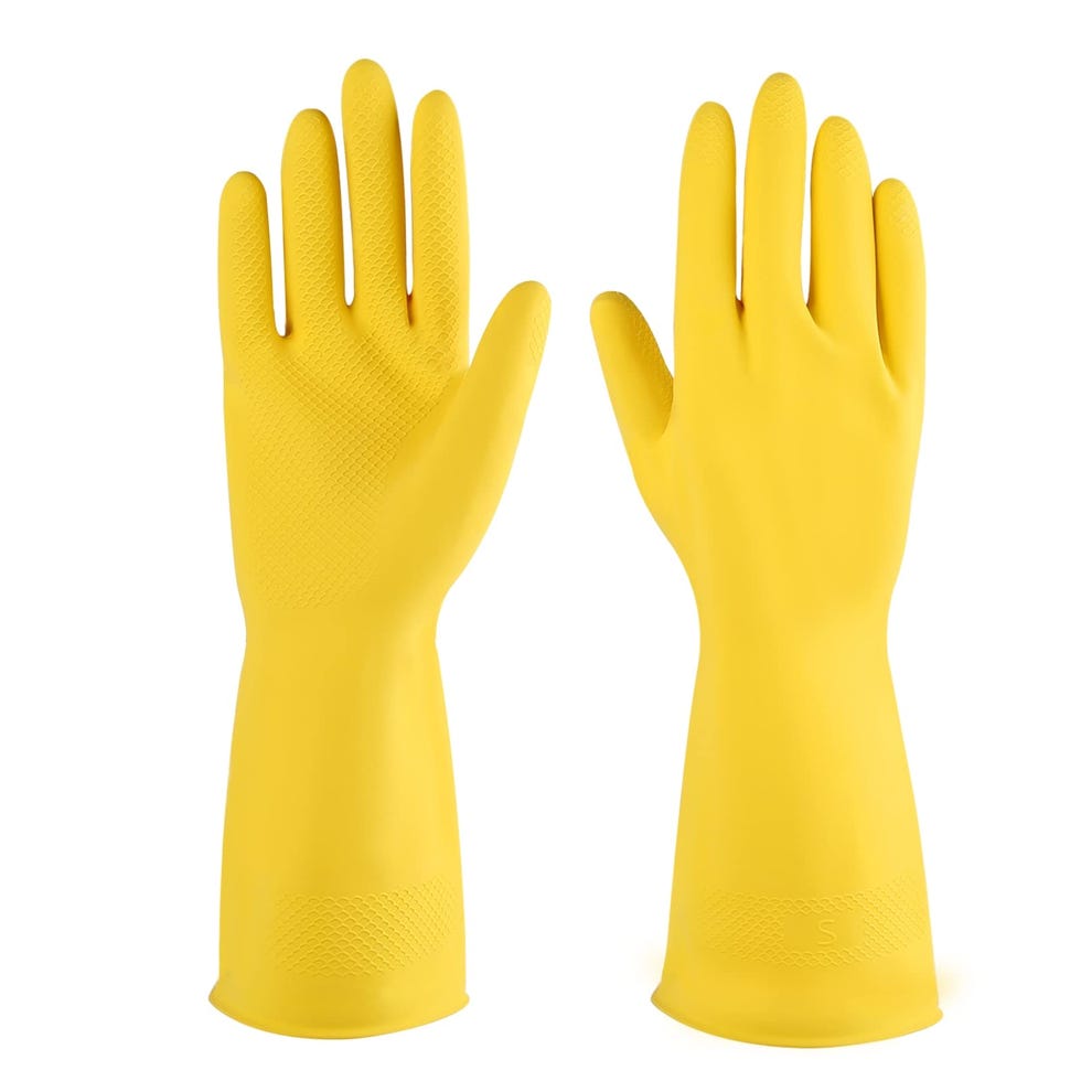  Rubber Cleaning Gloves