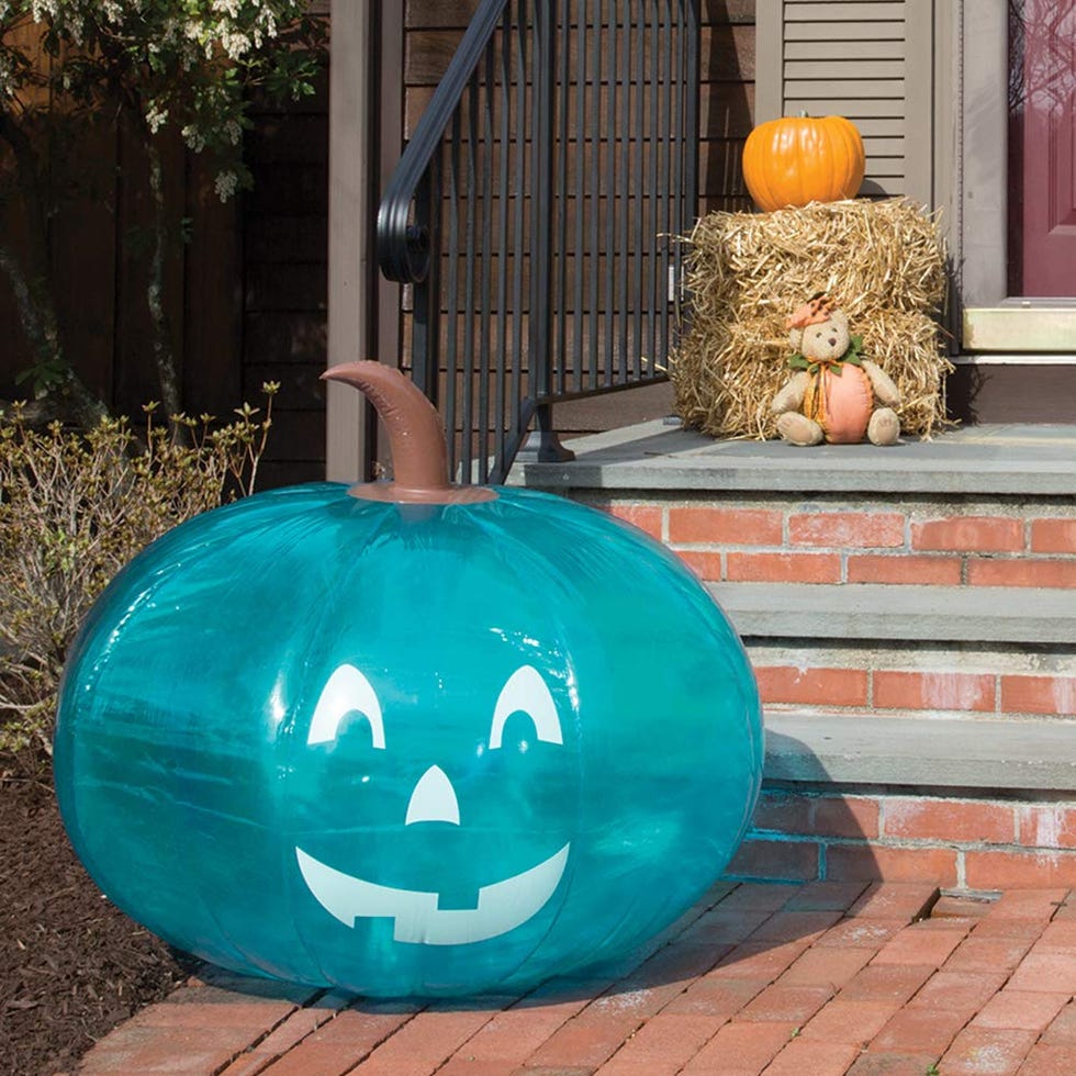 Teal Inflatable Pumpkin 