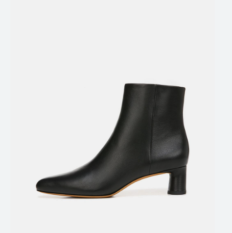 Women's Hilda Black Leather Ankle Boots