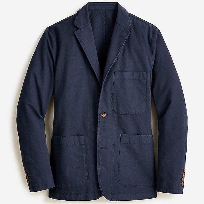 Hawes & Curtis Navy Velvet Slim Jacket