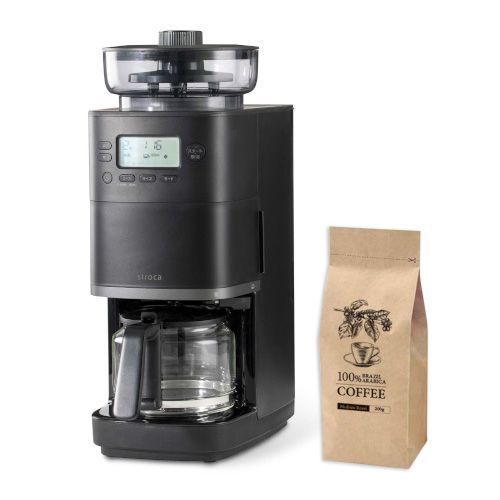 「シロカ」コーン式全自動コーヒーメーカー カフェばこPRO