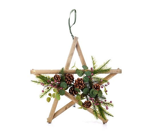 Sara Davies Pre-Lit Wooden Star