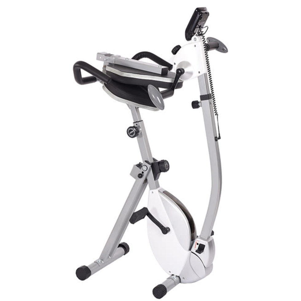 Space Preserving Recumbent Workout Bicycle with Higher Overall body Motion