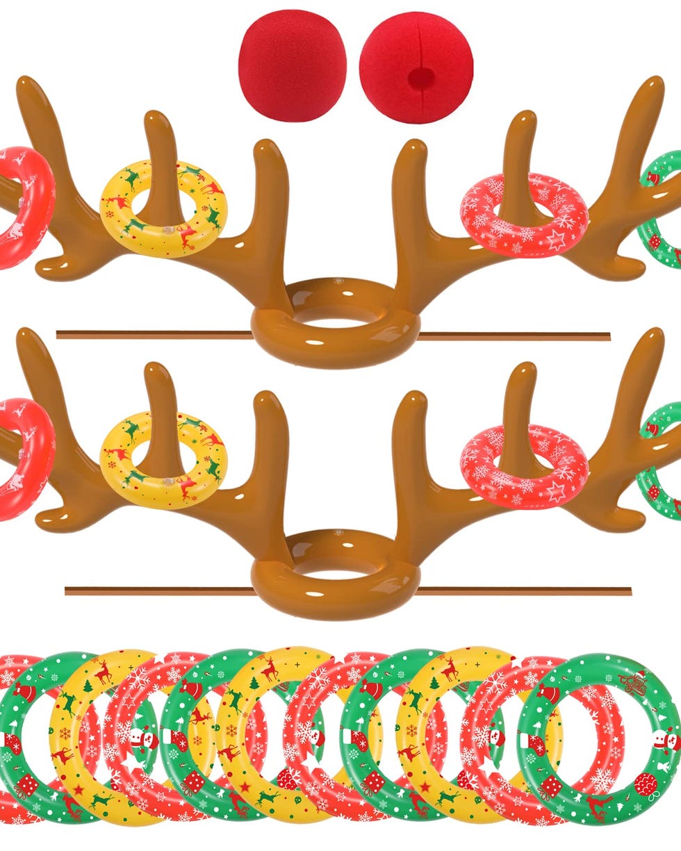 Inflatable Reindeer Antler Ring Toss Game