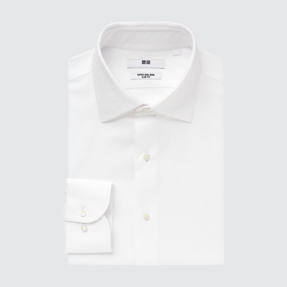 Super Non-Iron Slim-Fit Long-Sleeve Shirt (Semi-Wide Collar) Super Non-Iron Slim-Fit Long-Sleeve Shirt (Semi-Wide Collar)