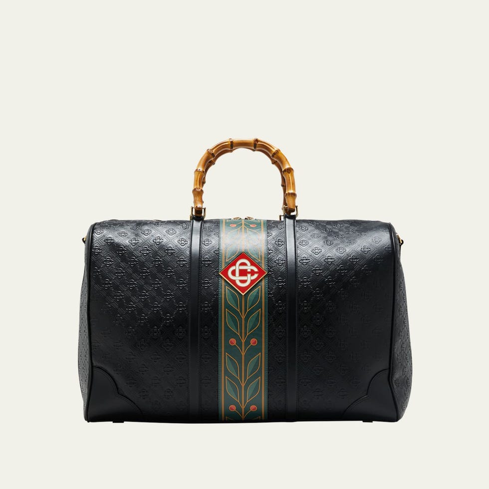 Monogram Leather Weekend Bag Monogram Leather Weekend Bag