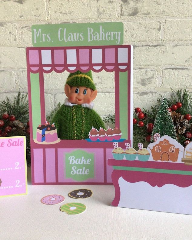 Elf on the Shelf at Mrs. Claus's Bakery