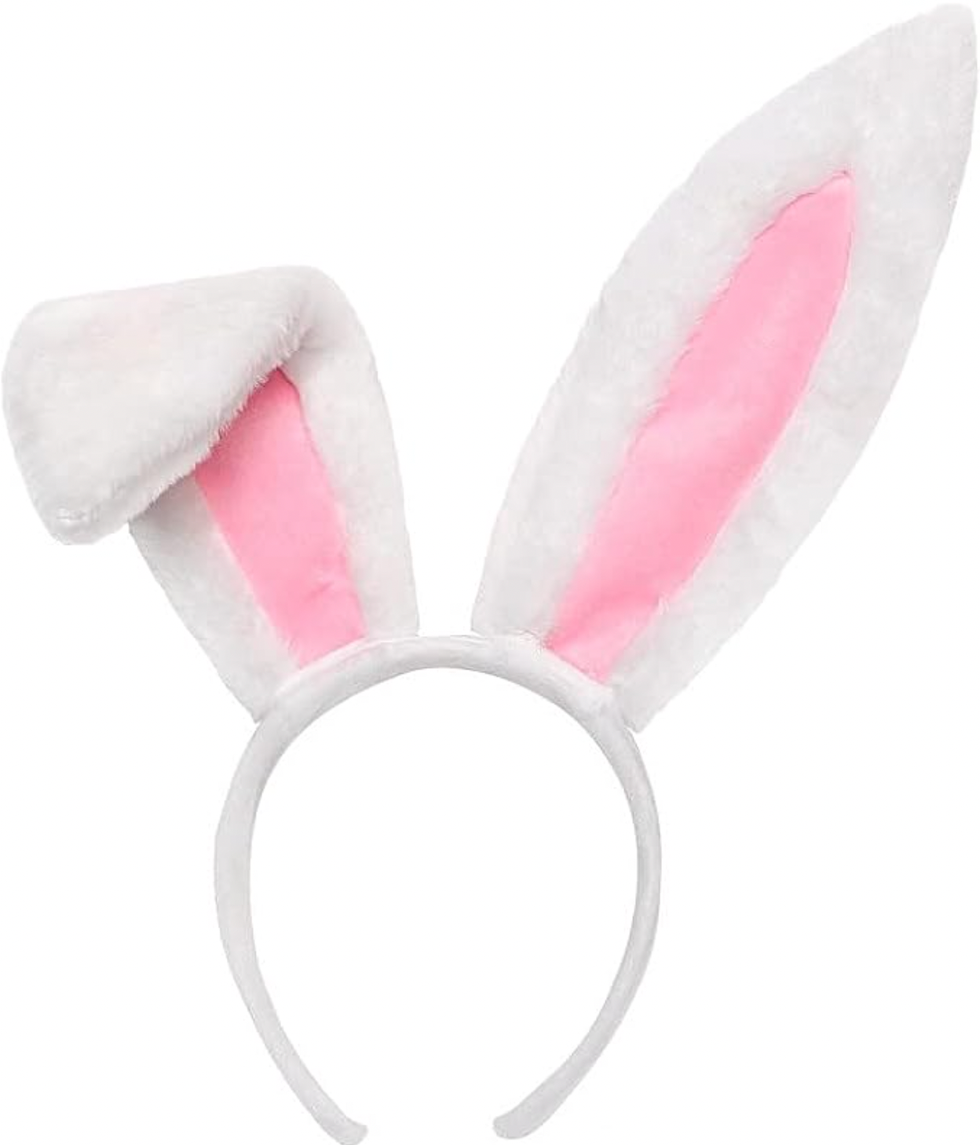 White Bunny Ears Headband