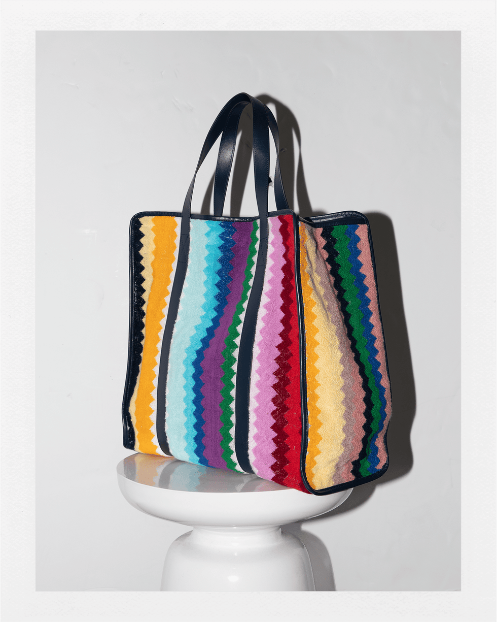 Zig-Zag Pattern Tote Bag