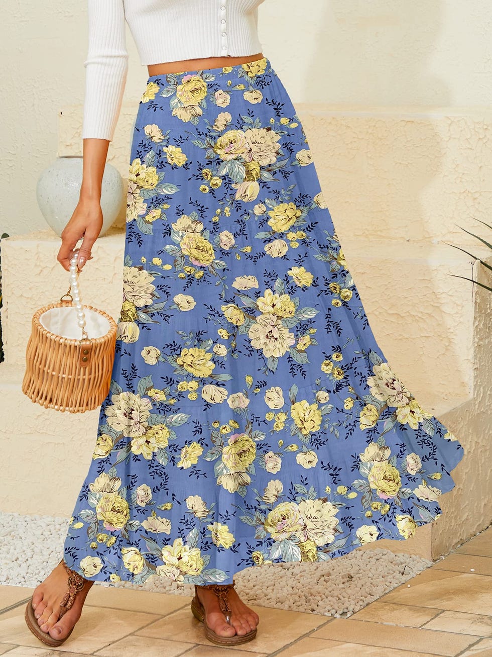 High Waist Maxi Skirt