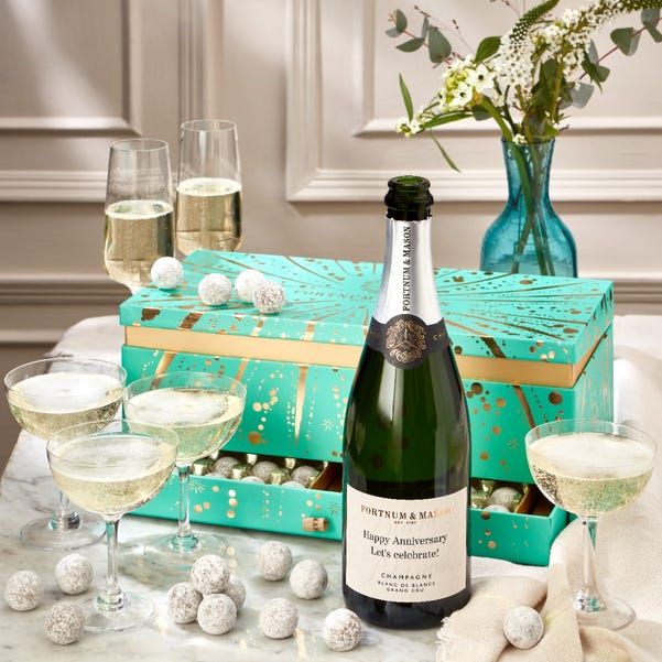 Fortnum & Mason The Personalised Champagne & Chocolate Gift Box