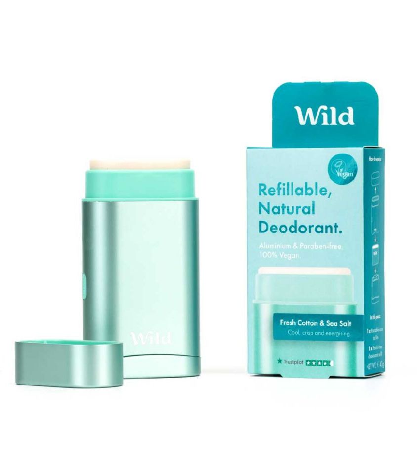  Wild Fresh Cotton & Sea Salt Deodorant - Starter Pack