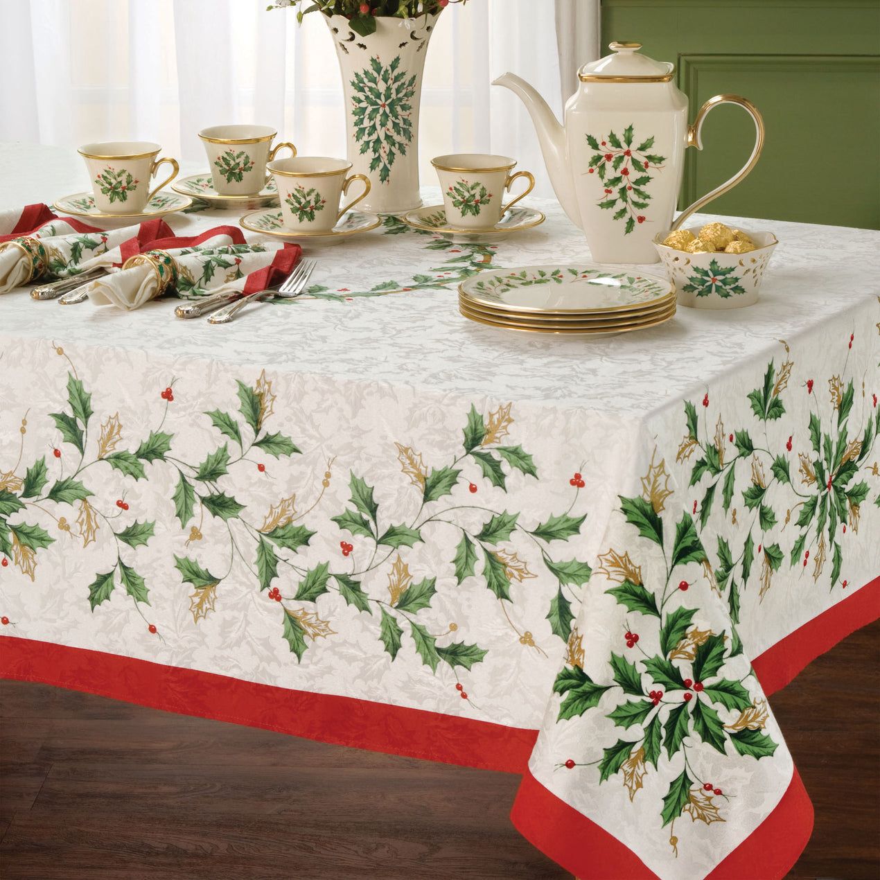 Holiday tablecloth on sale