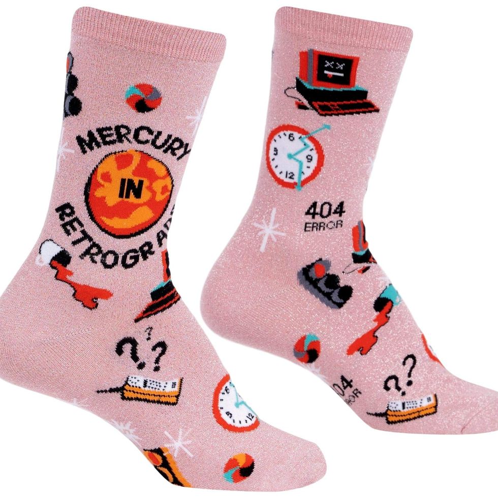 Women's Mercury in Retrograde Shimmer Socks